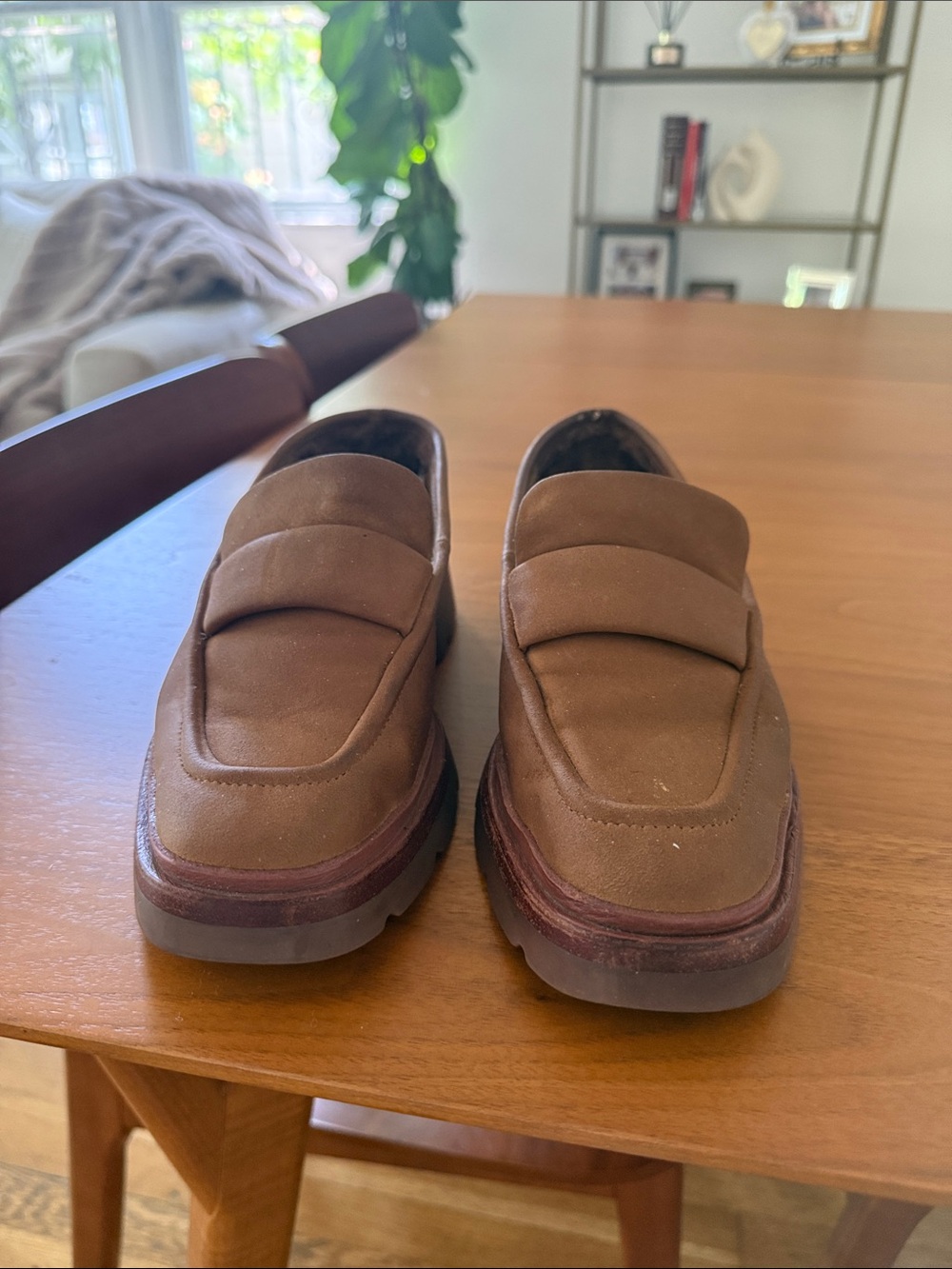 Brown suede Vince women’s shoes.